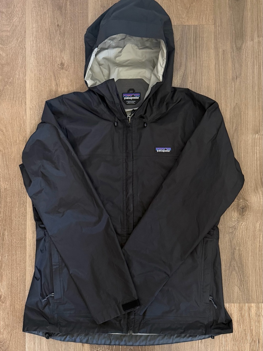Patagonia Women's Torrent Shell Rain Jacket Black Size Large